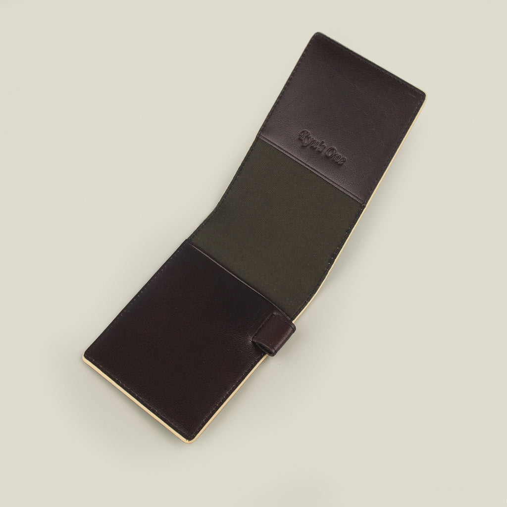 【期間限定60％OFF】海外製／牛革／メモ帳／メモカバー／メモ帳カバー／すぐメモ／薄い／コンパクトサイズ／便利／A7サイズ対応／リングメモ対応／ペンホルダー付／2025年ラッキーカラー／154016／RYU'S ONE