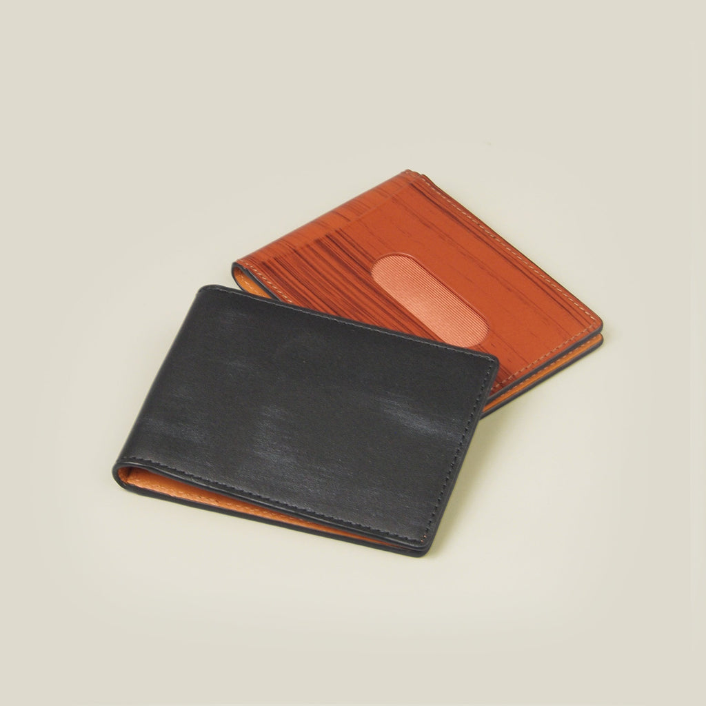 【EC限定】海外製／木目調／牛革／レザー／横開き／パスケース／カード入れ／窓付き／箱入り／154034／全２色【在庫限り】