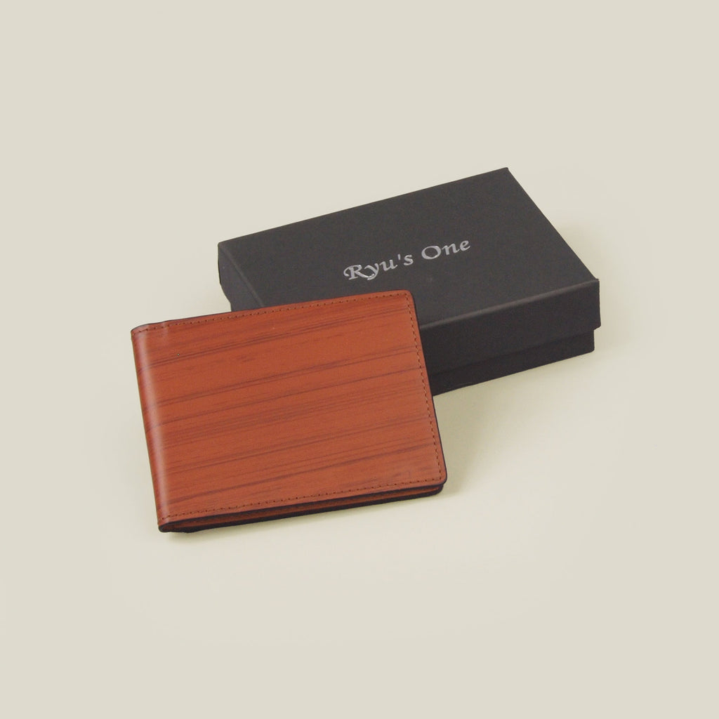 【EC限定】海外製／木目調／牛革／レザー／横開き／パスケース／カード入れ／窓付き／箱入り／154034／全２色【在庫限り】