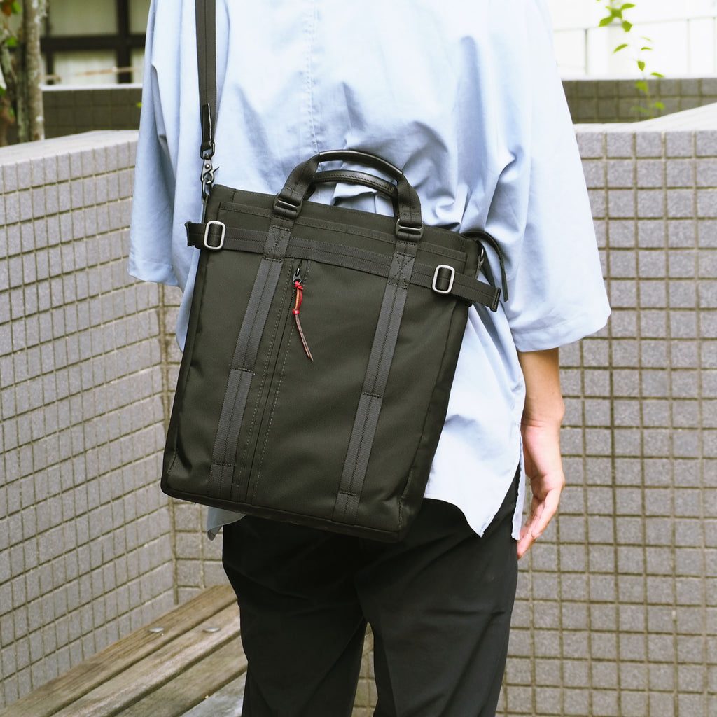 【新発売】豊岡製／日本製／国産／ショルダー／ショルダーバッグ／タテ型ショルダー／タテ型／ハンドル付／手付ショルダー／ナイロン製／ブラック／黒色／501001／CROSSROAD／BOT