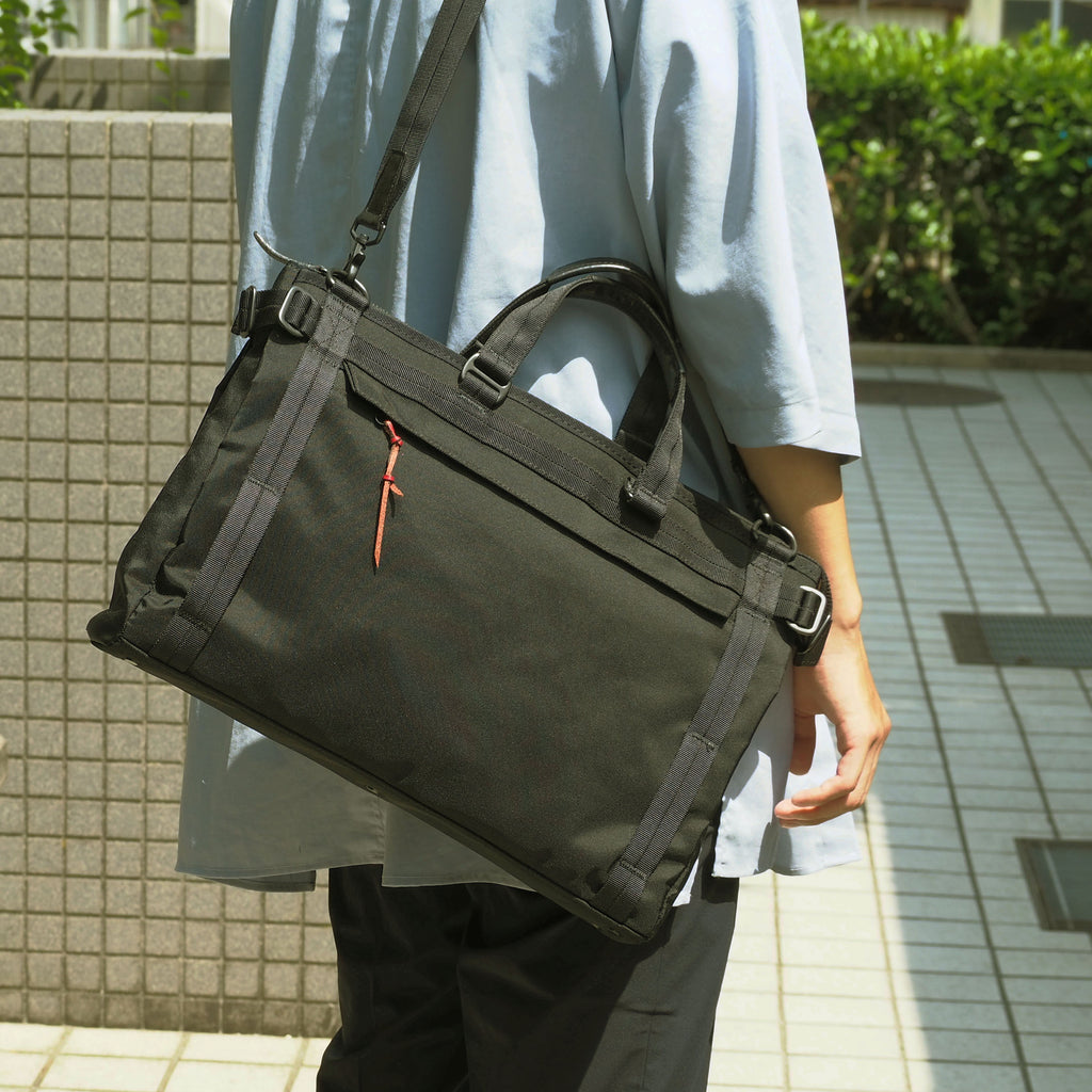 【新発売】豊岡製／日本製／国産／2way／ビジネスバッグ／ブリーフ／ビジネス／ビジネス型／ショルダーベルト付／ナイロン製／ブラック／黒色／501002／CROSSROAD／BOT