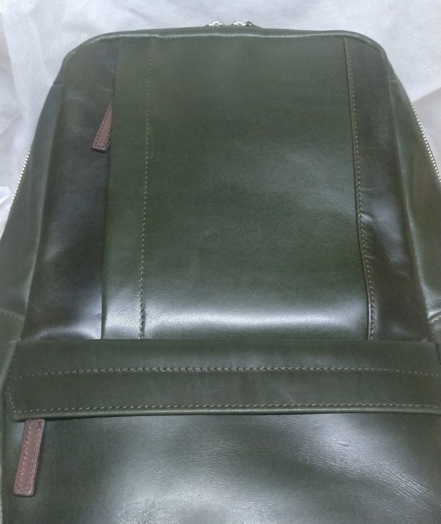 【訳アリ品】豊岡製／日本製／国産／牛革／革リュック／リュック／蒸れ軽減／505069／グリーン【期間限定】