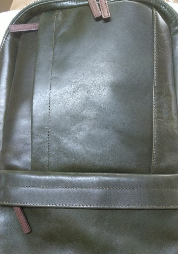 【訳アリ品】豊岡製／日本製／国産／牛革／革リュック／リュック／蒸れ軽減／505069／グリーン【期間限定】