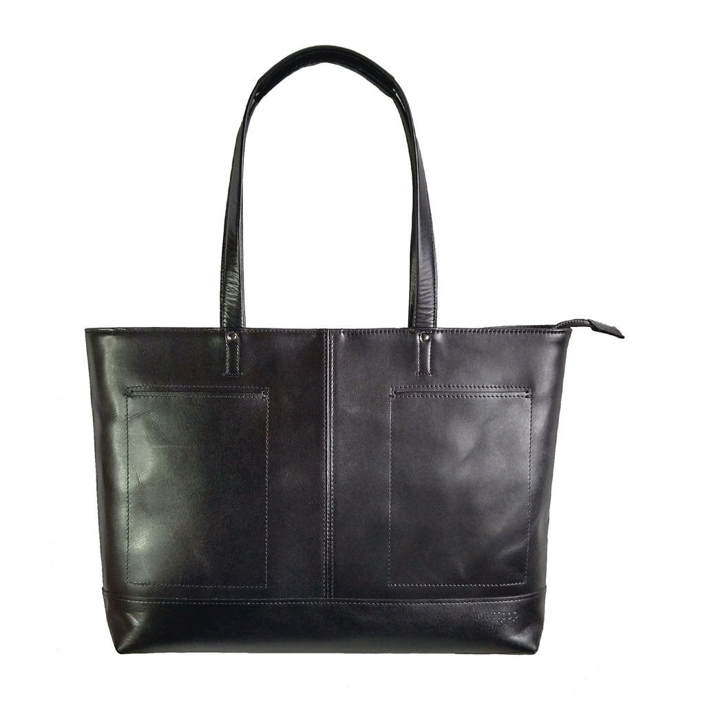 【訳アリ品】日本製／国産／牛革／レザー／革製／ミニマル派／小さめ／普段使い／トートバッグ／小寸／ダウンサイジング／557110／ブラック／黒色／Bluffpop【在庫限り】