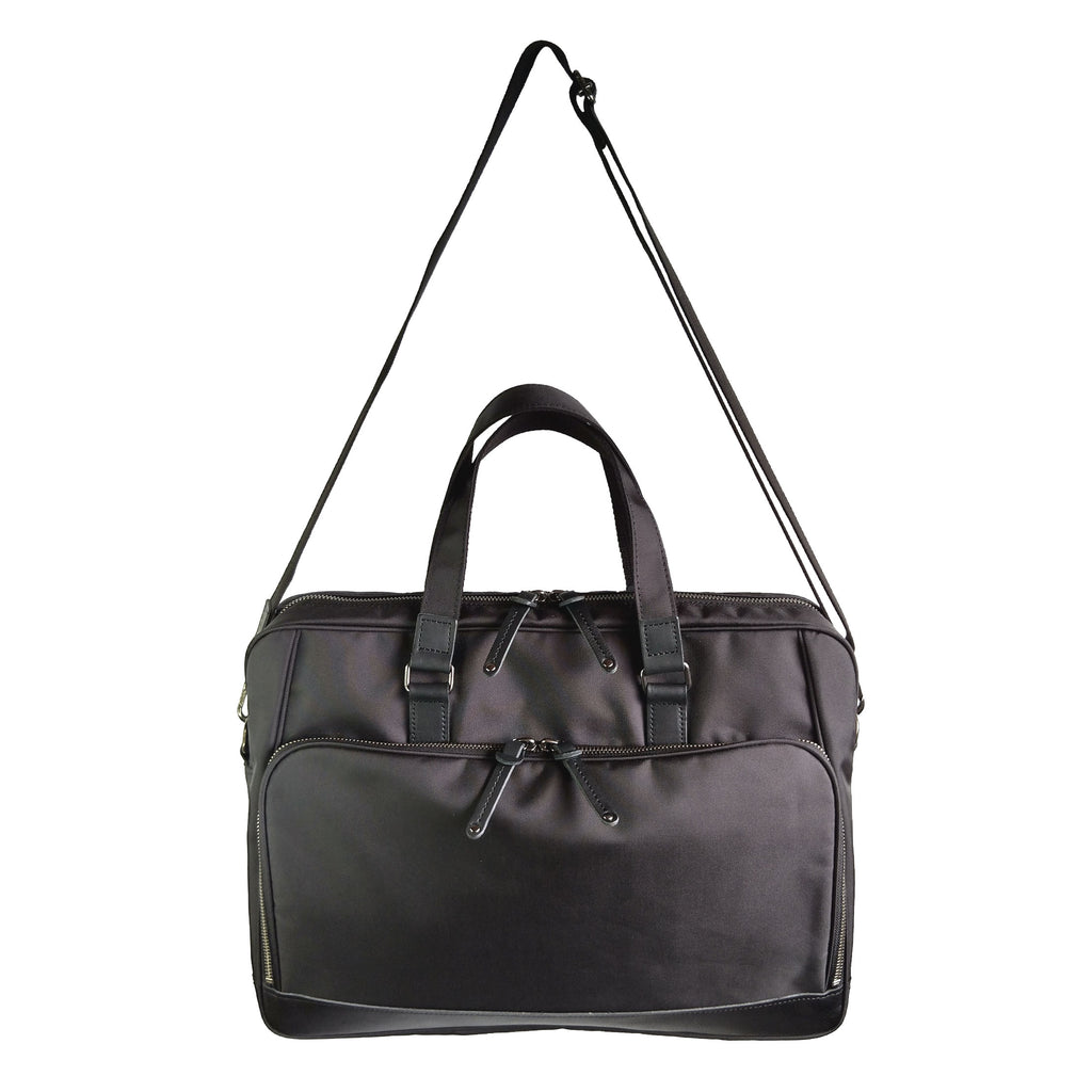 日本製／鎧布／GAIFU／A4ファイル対応／PC対応／2way／40cm／スリム／ビジネス／ビジネスバッグ／１ルーム／キャリー装着可／アウトポケット／全３色／557206／Bluffpop／GF