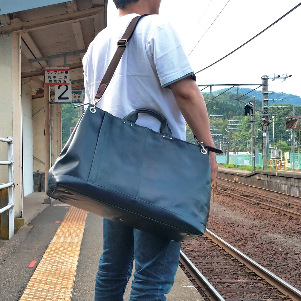 日本製／豊岡製／国産／牛革／旅行／出張／トラベル／レザー／レザーボストン／ボストンバッグ／全４色／505057／CROSSROAD【在庫限り】