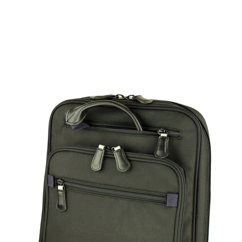 【訳アリ品】海外製／PC対応／自転車対応／A4対応／薄型／スリム型／２WAY／リュック／手提げ／ハンドル付／ブラック／黒色／126029