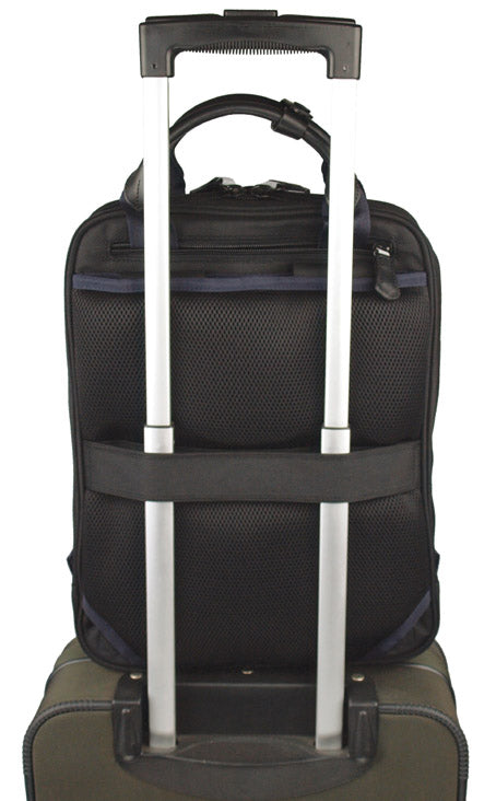 【訳アリ品】海外製／PC対応／自転車対応／A4対応／薄型／スリム型／２WAY／リュック／手提げ／ハンドル付／ブラック／黒色／126029