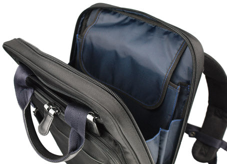 【訳アリ品】海外製／PC対応／自転車対応／A4対応／薄型／スリム型／２WAY／リュック／手提げ／ハンドル付／ブラック／黒色／126029