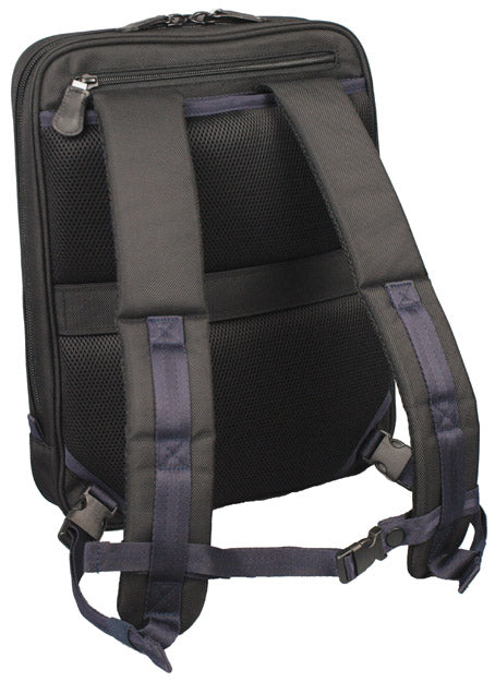 【訳アリ品】海外製／PC対応／自転車対応／A4対応／薄型／スリム型／２WAY／リュック／手提げ／ハンドル付／ブラック／黒色／126029
