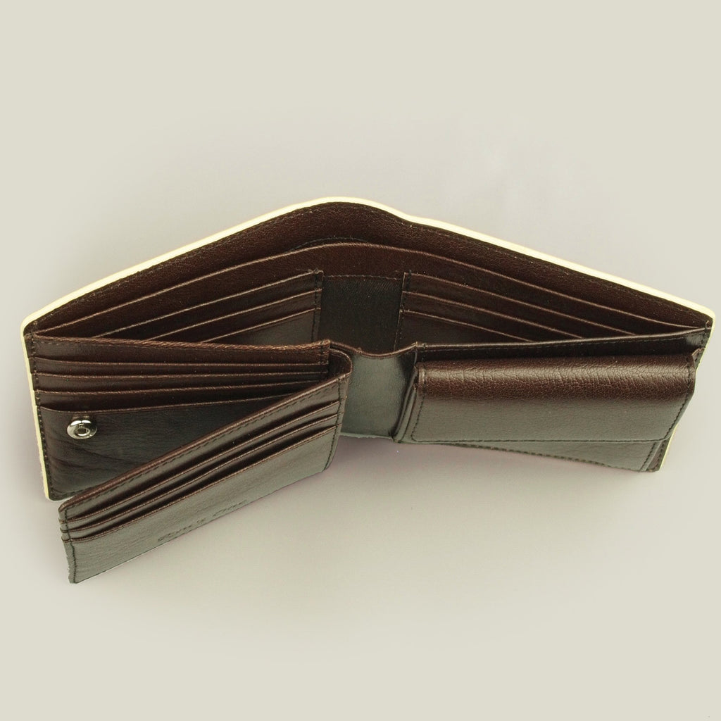 【残りわずか】二つ折り財布／海外製／牛革／厚め／カード入れ多／レッド／赤色／154003【売り切れ御免】