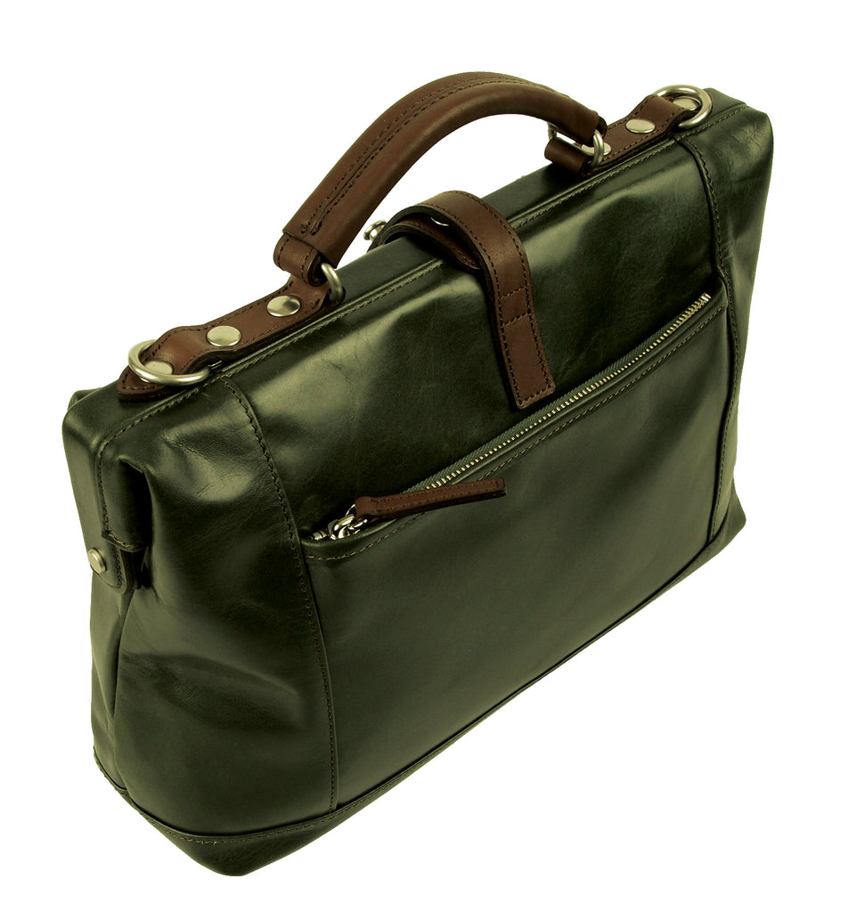 【訳アリ品】豊岡製／日本製／国産／牛革／レザー／ダレスバッグＳ／ショルダーバッグ／505046／グリーン／緑色／カーキ色【期間限定】