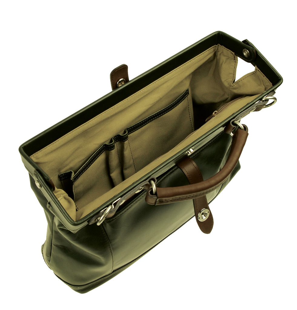 【訳アリ品】豊岡製／日本製／国産／牛革／レザー／ダレスバッグＳ／ショルダーバッグ／505046／グリーン／緑色／カーキ色【期間限定】