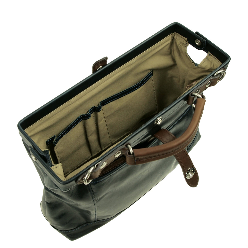 【訳アリ品】豊岡製／日本製／国産／牛革／レザー／ネイビー／紺色⓶／ダレスバッグＳ／ショルダーバッグ／505046【期間限定】