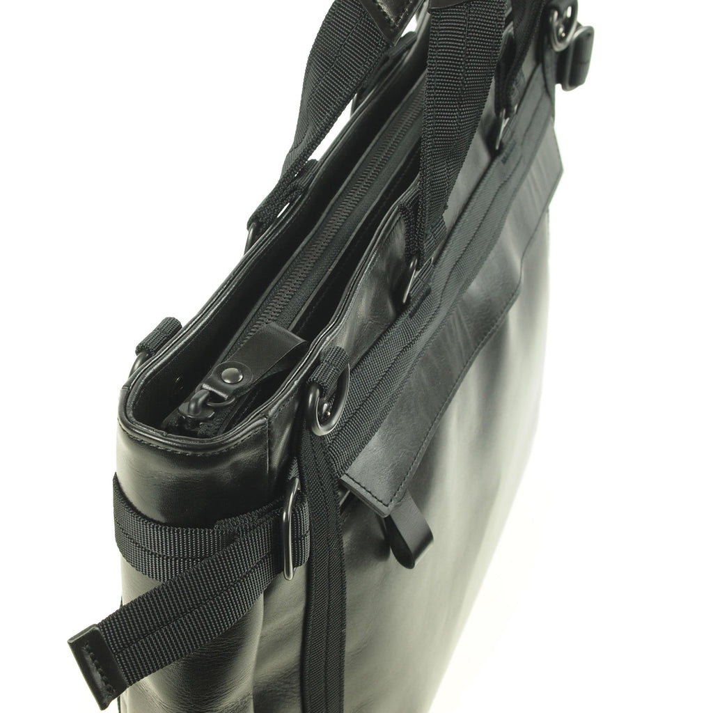 【訳アリ品】豊岡製／日本製／国産／牛革／レザー／革／天ファスナー／ビジネスバッグ／ブラック／黒色／505011／CROSSROAD