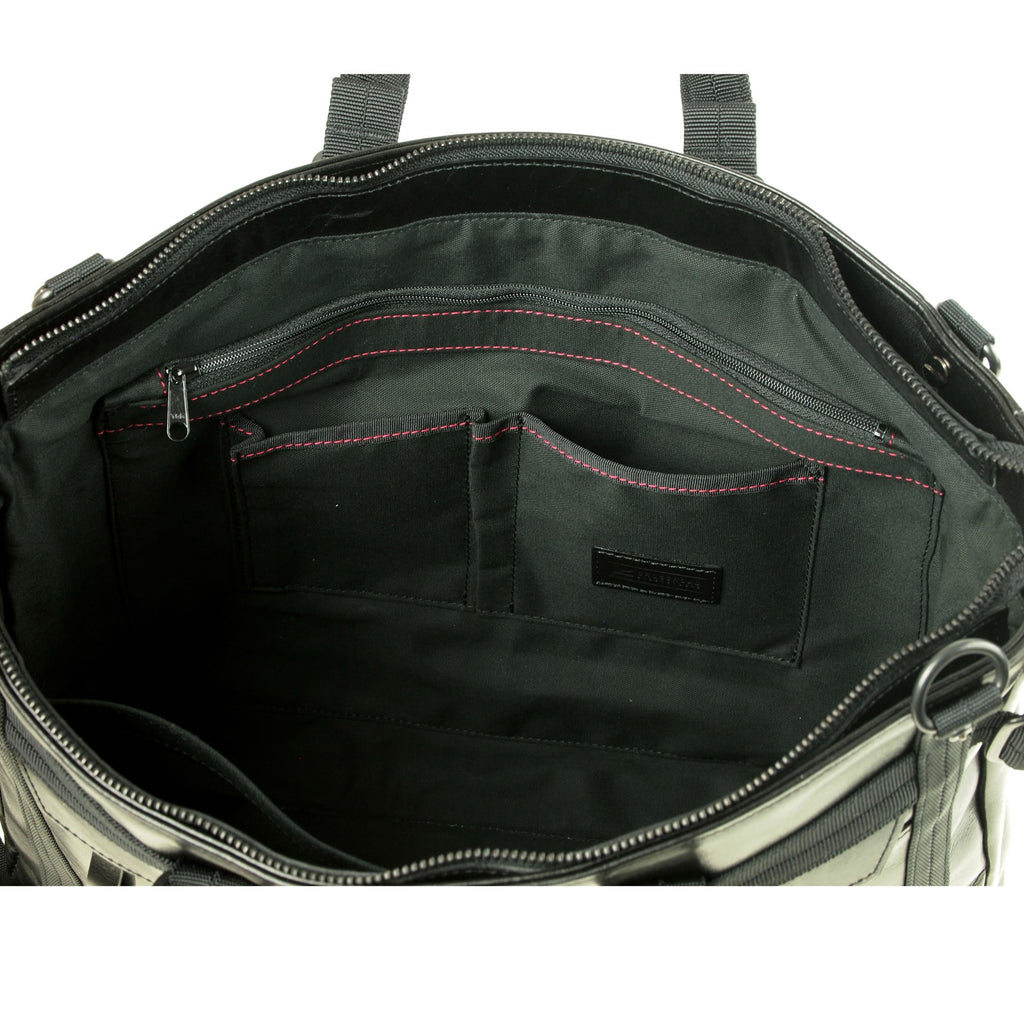 【訳アリ品】豊岡製／日本製／国産／牛革／レザー／革／天ファスナー／ビジネスバッグ／ブラック／黒色／505011／CROSSROAD