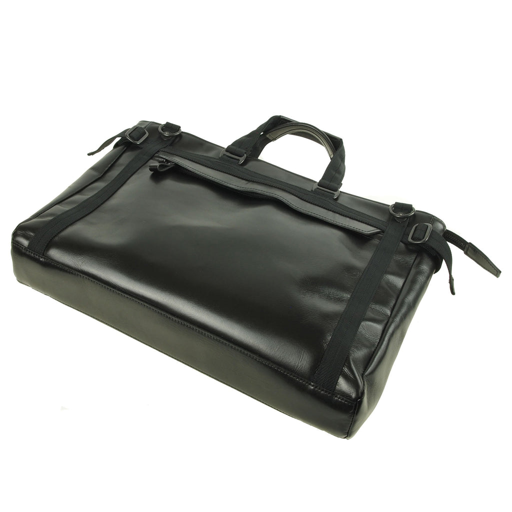 【訳アリ品】豊岡製／日本製／国産／牛革／レザー／革／天ファスナー／ビジネスバッグ／ブラック／黒色／505011／CROSSROAD