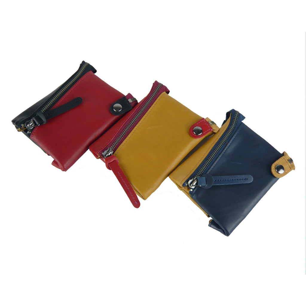 【EC限定価格】日本製／国産／馬革／レザー／端材／端革／アップサイクル／ポーチ／小物入／小銭入／マルチポーチ／残り僅か／全３パターン／557136【在庫限り】
