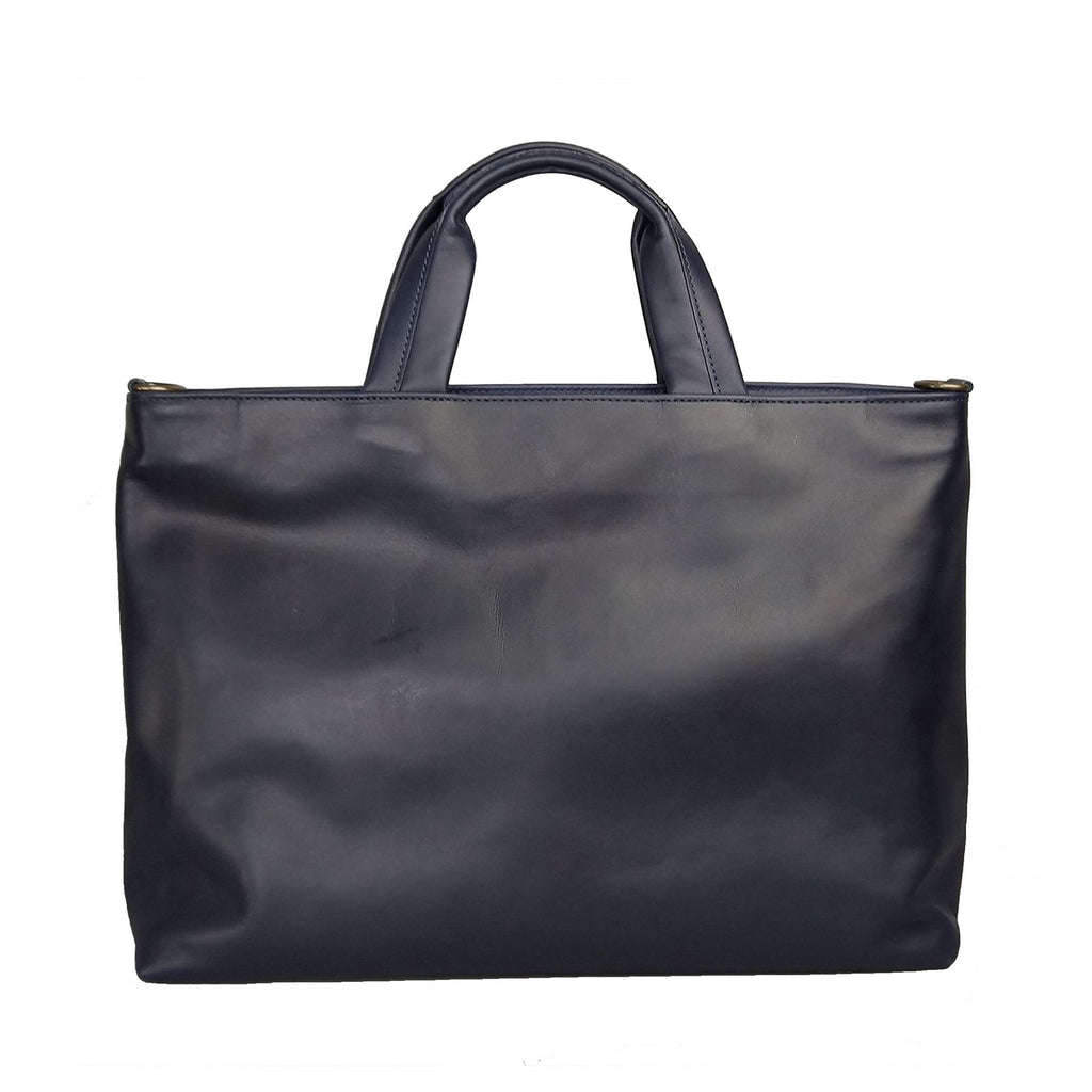 【アウトレット品】豊岡製／日本製／国産／牛革／レザー／ブリーフケース／２ｗａｙ／ネイビー／紺色／631128