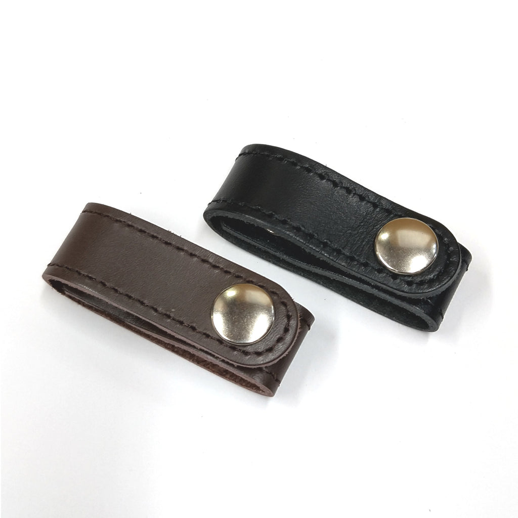 豊岡製／日本製／国産／牛革製／革／レザー／便利グッズ／ハンドルストラップ／2本のハンドルをひとつに／束ねる／ブラック／ブラウン／303350／全２色